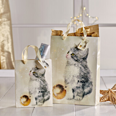2 darčekové tašky "Mačka"