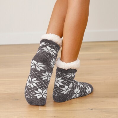 Ženilkové papučové ponožky s hebkou podšívkou