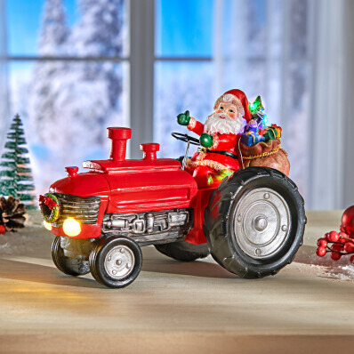 Santa na traktoru