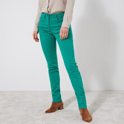 Úzké jednobarevné dlouhé kalhoty