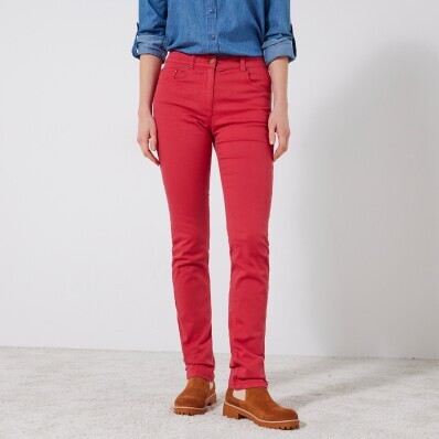 Pantaloni lungi subțiri de o culoare