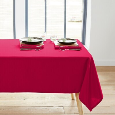 Față de masă de culoare solidă, ușor de întreținut