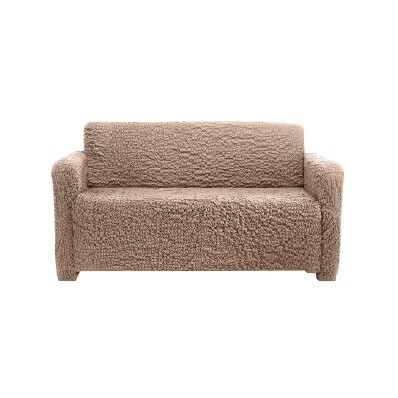 Bardzo elastyczny pokrowiec z wytłoczonym wzorem na fotel/sofę z podłokietnikami