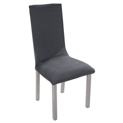 Elastyczny jednokolorowy pokrowiec na krzesło, siedzisko lub siedzisko + oparcie
