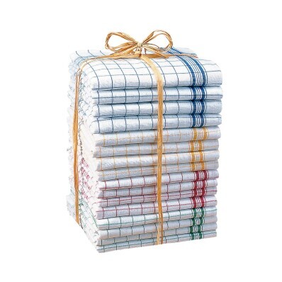 Ręczniki w kratę, zestaw 8 lub 16 sztuk