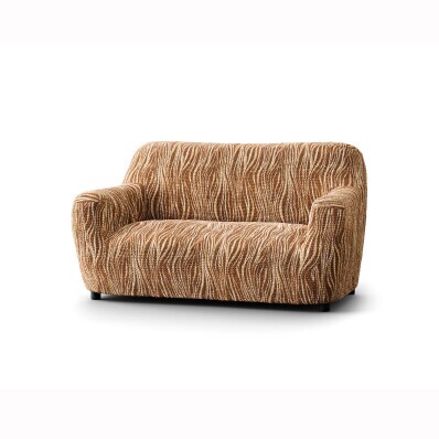 Bi-elastyczny pokrowiec z falistym nadrukiem na fotel i sofę