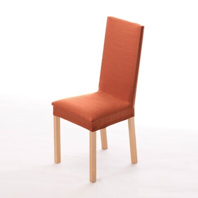 Pružný jednobarevný potah na židli, sedák nebo sedák + opěrka