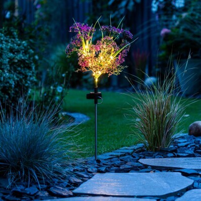 Leszúrható LED-es kerti szolár díszcsarab csokor