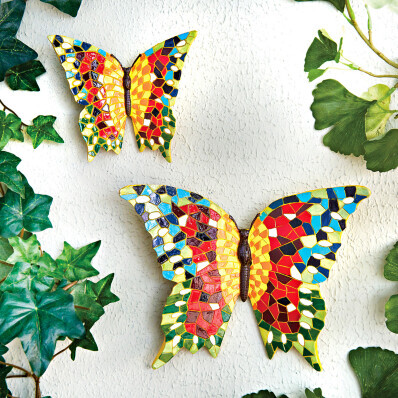 2 nástenné dekorácie Motýle