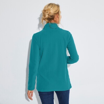Fleece pulóver cipzárral