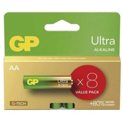 GP bateria alkaliczna ULTRA AA, 8 szt.