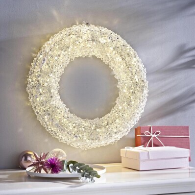 Dekorativní světelný věnec Shiny Bead