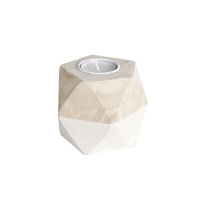 Dřevěný svícen Origami