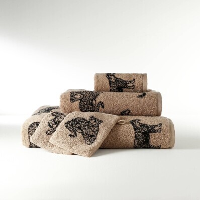 Froté sada koupelnového textilu s motivem leoparda 450g/m2