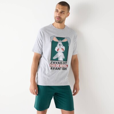 Pyžamo se šortkami a krátkými rukávy Bugs Bunny