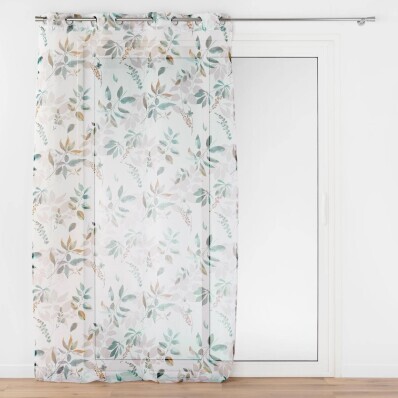 Perdea din voal cu model floral