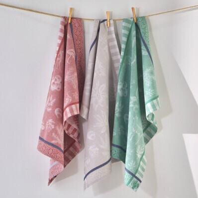 Set de 3 prosoape de bucătărie jacquard cu motive forestiere