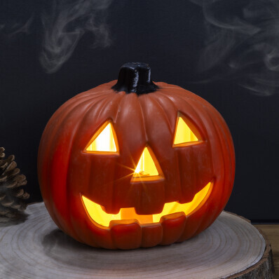 LED halloweenska tekvica