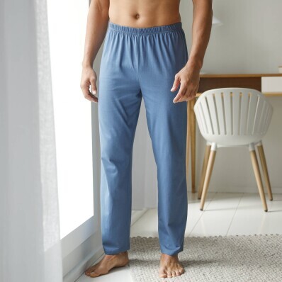 Pantaloni lungi de pijama de culoare solidă