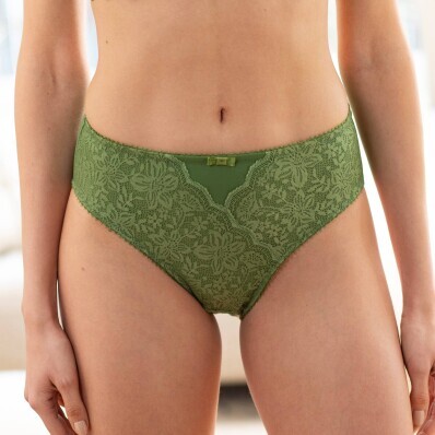Sada 2 kalhotek midi s vysokým pasem, krajkou a tylem Guspini zn. Confidence Lingerie®