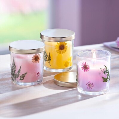 Świece zapachowe w szkle Blossom – zestaw 3 szt.