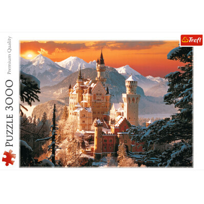 Puzzle Neuschwanstein v zimě