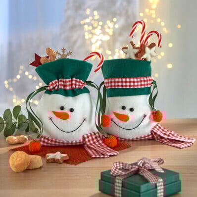 2 dárkové sáčky Sněhulák