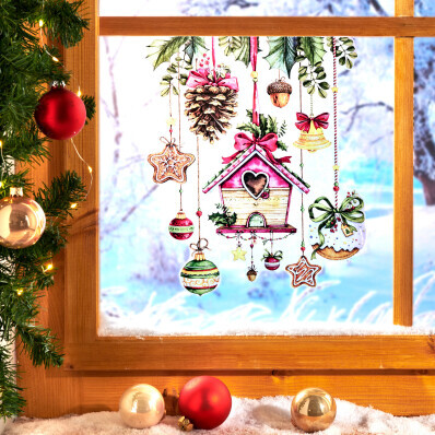 Vánoční obrázek na okno