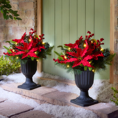 Aranjament de Crăciun LED în ghiveci