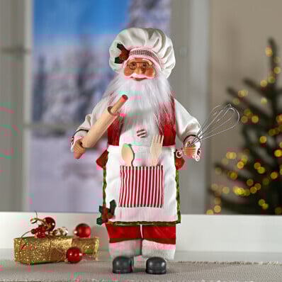 Figurka Mikołaj w kuchni