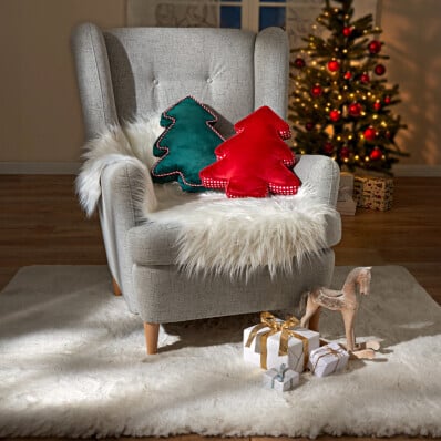 Polštářek Vánoční stromeček, zelený