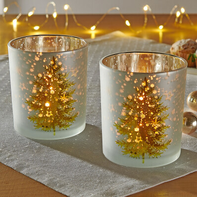 Svícen na čajovou svíčku  Jedlička