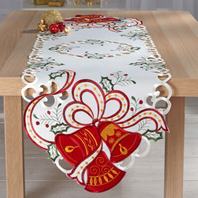 Asztali futó Karácsonyi harangok 136 x 40 cm