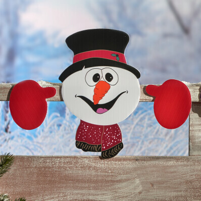 Dekoracja ogrodzenia Bałwan