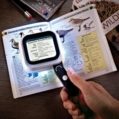 Skladacia LED lupa 3v1