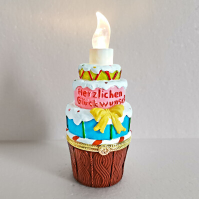 LED-es ajándékdoboz Torta