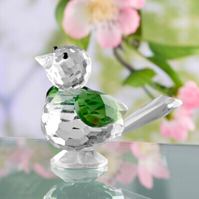 Krištáľový vtáčik Zelený ďateľ