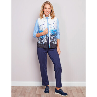 Prošívaná vesta  Květy