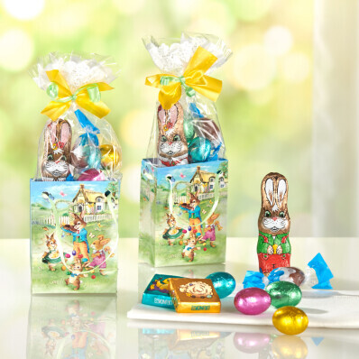 2 velikonoční tašky se sladkostmi