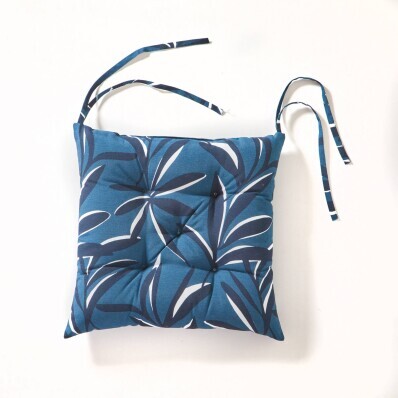 Комплект із 2 подушок для стільців з принтом листя