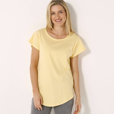 Długa koszulka z krótkim rękawem