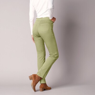 Wygodne długie spodnie z elastyczną talią