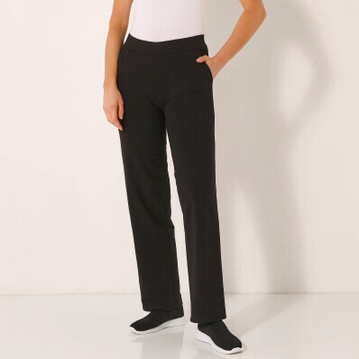 Široké moltonové kalhoty