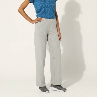 Široké moltonové kalhoty