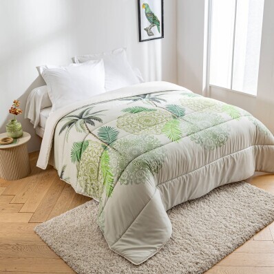 Dlouhý polštář s potiskem listů