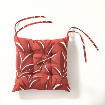 Zestaw 2 poduszek na krzesła z nadrukiem liści