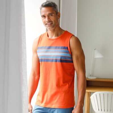 Tricou de pijama cu dungi