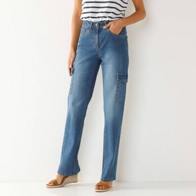 Strečové cargo džínsy