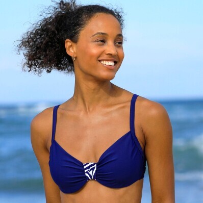 Costum de baie de culoare solidă, cu sutien cu bretele, cu bretele, cu imprimeu zebră