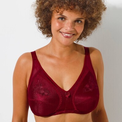 Бюстгальтер з трикотажного полотна з вишивкою, без кісточок